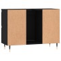 Mueble de baño madera de ingeniería negro 80x33x60 cm de vidaXL, Tocadores de baño - Ref: Foro24-831645, Precio: 76,97 €