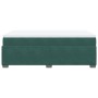 Cama box spring con colchón terciopelo verde oscuro 120x190 cm