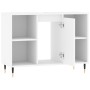 Weißer Badezimmerschrank aus Holzwerkstoff, 80 x 33 x 60 cm von vidaXL, Badezimmerwaschtische - Ref: Foro24-831620, Preis: 52...