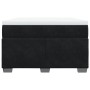 Cama box spring con colchón terciopelo negro 120x200 cm