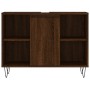 Mueble de baño madera de ingeniería roble marrón 80x33x60 cm de vidaXL, Tocadores de baño - Ref: Foro24-831635, Precio: 58,50 €
