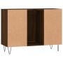 Mueble de baño madera de ingeniería roble marrón 80x33x60 cm de vidaXL, Tocadores de baño - Ref: Foro24-831635, Precio: 58,58...