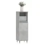 Armario de baño madera contrachapada gris hormigón 30x30x100 cm by vidaXL, bathroom vanities - Ref: Foro24-831552, Price: 45,...