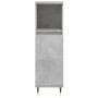 Badezimmerschrank aus grauem Beton-Sperrholz, 30x30x100 cm. von vidaXL, Badezimmerwaschtische - Ref: Foro24-831552, Preis: 46...