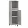 Badezimmerschrank aus grauem Beton-Sperrholz, 30x30x100 cm. von vidaXL, Badezimmerwaschtische - Ref: Foro24-831552, Preis: 45...