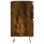Smoked oak engineered wood bathroom cabinet 80x33x60 cm by vidaXL, bathroom vanities - Ref: Foro24-831657, Price: 86,45 €, Di...