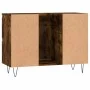 Smoked oak engineered wood bathroom cabinet 80x33x60 cm by vidaXL, bathroom vanities - Ref: Foro24-831657, Price: 86,45 €, Di...