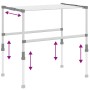 Tendedero de ropa aluminio 83x(50-55)x(40-85) cm