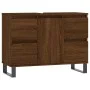 Badmöbel Holzwerkstoff Eiche braun 80x33x60 cm von vidaXL, Badezimmerwaschtische - Ref: Foro24-831667, Preis: 64,09 €, Rabatt: %