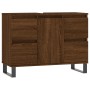 Badmöbel Holzwerkstoff Eiche braun 80x33x60 cm von vidaXL, Badezimmerwaschtische - Ref: Foro24-831667, Preis: 64,78 €, Rabatt: %