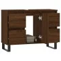 Badmöbel Holzwerkstoff Eiche braun 80x33x60 cm von vidaXL, Badezimmerwaschtische - Ref: Foro24-831667, Preis: 64,09 €, Rabatt: %