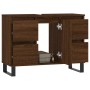 Badmöbel Holzwerkstoff Eiche braun 80x33x60 cm von vidaXL, Badezimmerwaschtische - Ref: Foro24-831667, Preis: 64,78 €, Rabatt: %