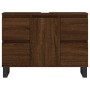 Badmöbel Holzwerkstoff Eiche braun 80x33x60 cm von vidaXL, Badezimmerwaschtische - Ref: Foro24-831667, Preis: 64,78 €, Rabatt: %