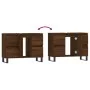 Badmöbel Holzwerkstoff Eiche braun 80x33x60 cm von vidaXL, Badezimmerwaschtische - Ref: Foro24-831667, Preis: 64,09 €, Rabatt: %