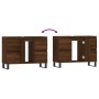Badmöbel Holzwerkstoff Eiche braun 80x33x60 cm von vidaXL, Badezimmerwaschtische - Ref: Foro24-831667, Preis: 64,78 €, Rabatt: %