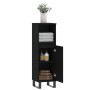 Armario de baño madera contrachapada negro 30x30x100 cm de vidaXL, Tocadores de baño - Ref: Foro24-831565, Precio: 76,25 €, D...