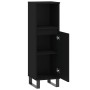 Armario de baño madera contrachapada negro 30x30x100 cm de vidaXL, Tocadores de baño - Ref: Foro24-831565, Precio: 76,25 €, D...