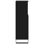 Armario de baño madera contrachapada negro 30x30x100 cm de vidaXL, Tocadores de baño - Ref: Foro24-831565, Precio: 76,25 €, D...