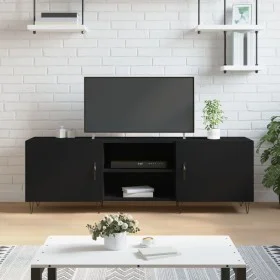 Schwarzer TV-Schrank aus Holzwerkstoff, 150 x 30 x 50 cm von vidaXL, TV-Möbel - Ref: Foro24-829093, Preis: 83,76 €, Rabatt: %