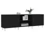 Black engineered wood TV cabinet 150x30x50 cm by vidaXL, TV Furniture - Ref: Foro24-829093, Price: 83,74 €, Discount: %