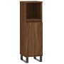 Armario de baño madera contrachapada marrón roble 30x30x100 cm de vidaXL, Tocadores de baño - Ref: Foro24-831571, Precio: 46,...
