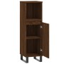 Armario de baño madera contrachapada marrón roble 30x30x100 cm de vidaXL, Tocadores de baño - Ref: Foro24-831571, Precio: 46,...