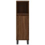 Armario de baño madera contrachapada marrón roble 30x30x100 cm de vidaXL, Tocadores de baño - Ref: Foro24-831571, Precio: 46,...