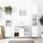 Mueble de baño madera de ingeniería blanco brillo 80x33x60 cm de vidaXL, Tocadores de baño - Ref: Foro24-831622, Precio: 62,5...