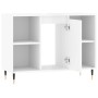 Mueble de baño madera de ingeniería blanco brillo 80x33x60 cm de vidaXL, Tocadores de baño - Ref: Foro24-831622, Precio: 63,30 €
