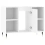 Mueble de baño madera de ingeniería blanco brillo 80x33x60 cm de vidaXL, Tocadores de baño - Ref: Foro24-831622, Precio: 62,5...