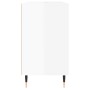 Mueble de baño madera de ingeniería blanco brillo 80x33x60 cm de vidaXL, Tocadores de baño - Ref: Foro24-831622, Precio: 63,30 €