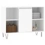 Mueble de baño madera de ingeniería blanco brillo 80x33x60 cm de vidaXL, Tocadores de baño - Ref: Foro24-831630, Precio: 53,0...