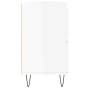 Glossy white engineered wood bathroom cabinet 80x33x60 cm by vidaXL, bathroom vanities - Ref: Foro24-831654, Price: 109,64 €,...