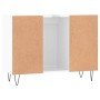 Glänzend weißer Badezimmerschrank aus Holzwerkstoff, 80 x 33 x 60 cm von vidaXL, Badezimmerwaschtische - Ref: Foro24-831654, ...