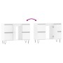 Glossy white engineered wood bathroom cabinet 80x33x60 cm by vidaXL, bathroom vanities - Ref: Foro24-831654, Price: 109,64 €,...
