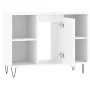 Mueble de baño madera de ingeniería blanco brillo 80x33x60 cm de vidaXL, Tocadores de baño - Ref: Foro24-831630, Precio: 53,0...