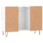 Mueble de baño madera de ingeniería blanco brillo 80x33x60 cm de vidaXL, Tocadores de baño - Ref: Foro24-831630, Precio: 53,0...