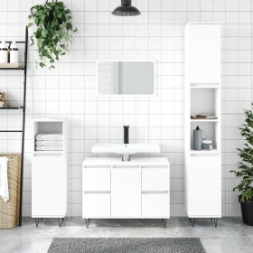 Badmöbel aus Holzwerkstoff weiß 80x33x60 cm von vidaXL, Badezimmerwaschtische - Ref: Foro24-831652, Preis: 92,46 €, Rabatt: %