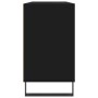 Mueble de baño madera de ingeniería negro 80x33x60 cm