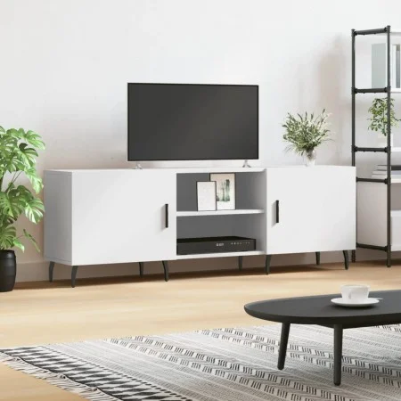 Weißer TV-Schrank aus Holzwerkstoff, 150 x 30 x 50 cm von vidaXL, TV-Möbel - Ref: Foro24-829108, Preis: 90,53 €, Rabatt: %