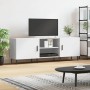 Weißer TV-Schrank aus Holzwerkstoff, 150 x 30 x 50 cm von vidaXL, TV-Möbel - Ref: Foro24-829108, Preis: 94,74 €, Rabatt: %