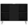 Mueble de baño madera de ingeniería negro 80x33x60 cm de vidaXL, Tocadores de baño - Ref: Foro24-831629, Precio: 57,80 €, Des...