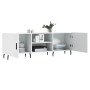 Weißer TV-Schrank aus Holzwerkstoff, 150 x 30 x 50 cm von vidaXL, TV-Möbel - Ref: Foro24-829108, Preis: 94,74 €, Rabatt: %