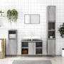 Armario de baño madera contrachapada gris Sonoma 30x30x100 cm by vidaXL, bathroom vanities - Ref: Foro24-831554, Price: 49,16...