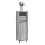 Armario de baño madera contrachapada gris Sonoma 30x30x100 cm by vidaXL, bathroom vanities - Ref: Foro24-831554, Price: 49,16...
