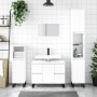 Weißer Badezimmerschrank aus Holzwerkstoff, 80 x 33 x 60 cm von vidaXL, Badezimmerwaschtische - Ref: Foro24-831660, Preis: 88...