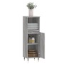 Armario de baño madera contrachapada gris Sonoma 30x30x100 cm von vidaXL, Badezimmerwaschtische - Ref: Foro24-831554, Preis: ...