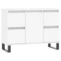 Mueble de baño madera de ingeniería blanco 80x33x60 cm de vidaXL, Tocadores de baño - Ref: Foro24-831660, Precio: 85,51 €, De...