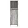 Armario de baño madera contrachapada gris Sonoma 30x30x100 cm by vidaXL, bathroom vanities - Ref: Foro24-831554, Price: 49,16...