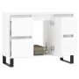 Mueble de baño madera de ingeniería blanco 80x33x60 cm de vidaXL, Tocadores de baño - Ref: Foro24-831660, Precio: 85,51 €, De...